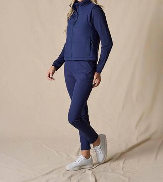 Straight Down Sandy Vest In New Indigo