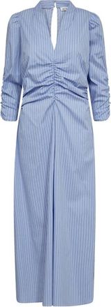 Co'Couture Tricecc Pleat Pant - Dames - Casual kleedjes - Blauw - S - Katoen - Kleedjes