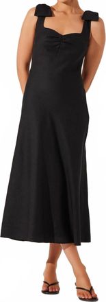 Astr Kateleya Midi Dress In Black
