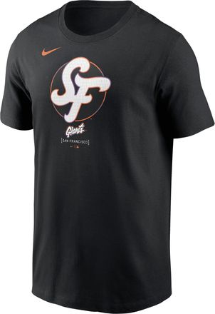 Nike San Francisco Giants City Connect Large Logo Nike Mens MLB T-Shirt in Black | N19900AGIA-UDP