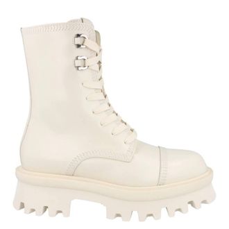 Ferragamo Ferragamo Kira Leather Combat Boots