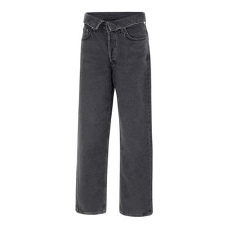 A Gold E Straight Jeans, female, Black, Size: W29 Echo Taper Jean