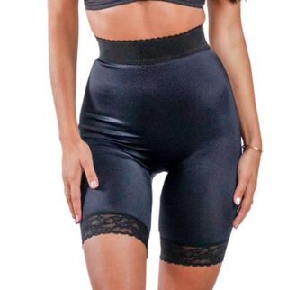Rago Shapewear High-Waist Long Leg Pantie Girdle In Black