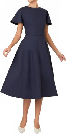 Rosie Assoulin Buttercup Dress In Navy