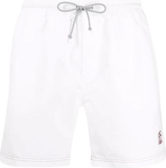 Brunello Cucinelli Heren, Badkleding, Wit, Maat: 3XL Nylon