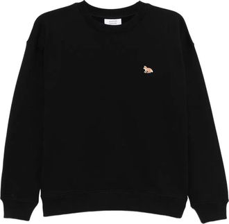 Maison Kitsuné Cardigan con applicazione Baby Fox - Nero