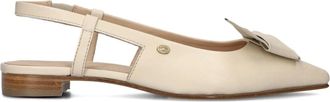 Fred De La Bretoniere Schoenen, Dames, Beige, 39 EU, Beige Slingbacks voor Elegante Charme