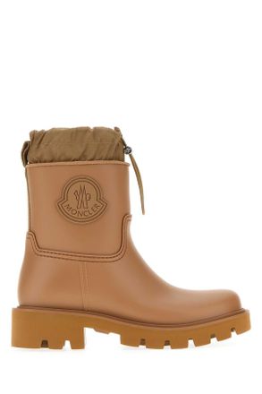 Moncler Camel Rubber Kickstream Ankle Boots