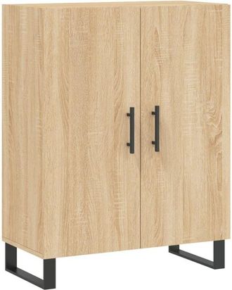 vidaXL Sideboard Sonoma Oak 69.5x34x90 cm Engineered Wood Vidaxl