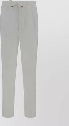 Brunello Cucinelli linen trousers with adjustable drawstring waistband