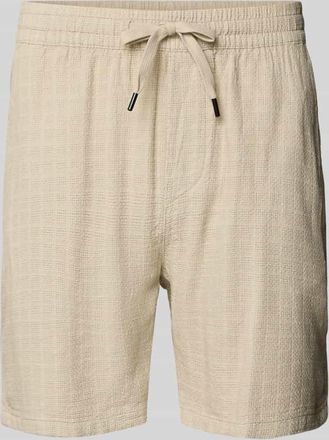 Only & Sons Regular Fit Shorts aus Viskose-Leinen-Mix Modell TEL LATHAM in Beige, Gr&ouml;&szlig;e XXL