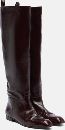 Khaite Colt leather knee-high boots