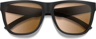 Smith Lowdown XL 2 60mm Sunglasses in Matte Black /Chromapop Brown at Nordstrom
