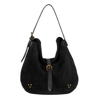 Jerome Dreyfuss Womens Luis Split Suede Bag In Black