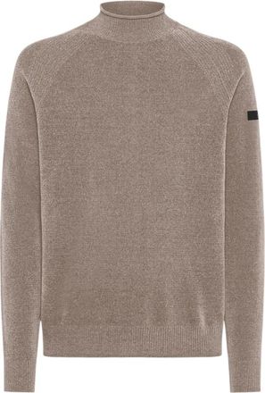 Roberto Ricci Design Vulkaan Gebreide Hoodies Collectie - Heren - Coltruien - Bruin - L - Truien & Vesten