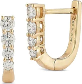 Dana Rebecca Designs 14K yellow gold Ava Bea mini diamond earrings