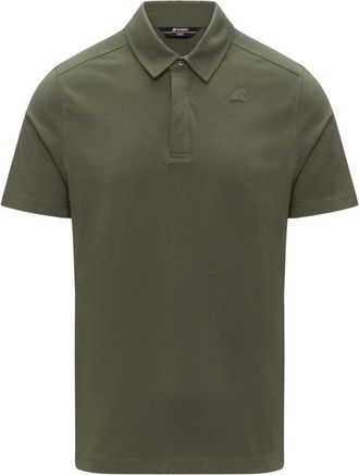 K-Way Viggo Light Stretch Jersey Slim Polo - Heren - Polos - Groen - 2XL - Katoen - Tops