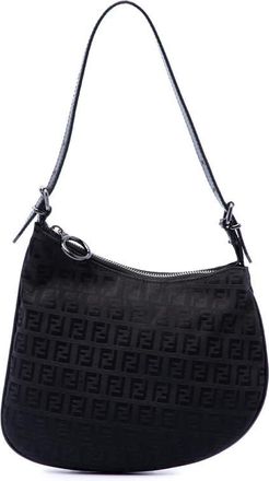 Fendi Pre-owned Fendi Zucchino Canvas Oyster Shoulder Bag Ladies HGRCCBX1ESBWJBRN