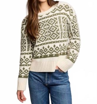 Gentle Fawn Cypress Crewneck Sweater In Moss