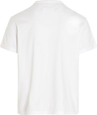 Maison Margiela Logo-Embroidered Cotton T-shirt - White