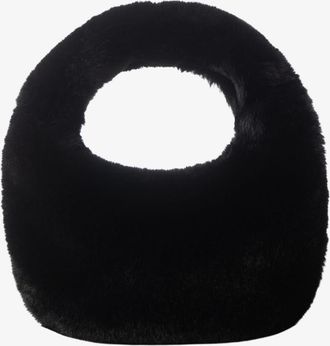 LaMarque Alix | Mini Faux Fur Hobo Bag in Black at Nordstrom