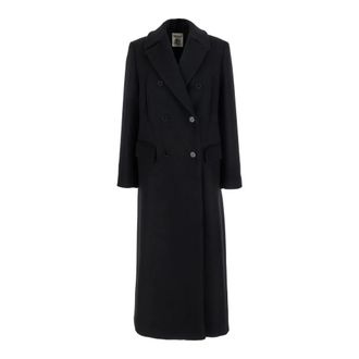 Semicouture Dames, Mantels, Zwart, Maat: XS Wol