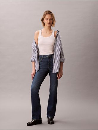 Calvin Klein Jeans Calvin Klein Womens Skinny Bootcut Jeans - Blue - 24W x RL
