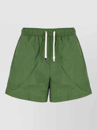 Ermenegildo Zegna nylon swim shorts elastic waistband eyelets