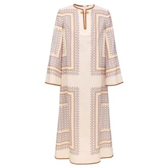 Zimmermann Midi Dresses, female, Beige, Size: M Tunic Midi Dress