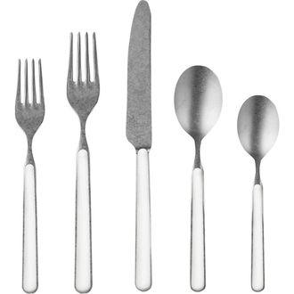 Mepra Fantasia Pewter Flatware Set - 20 Pieces in Porcelain at Nordstrom