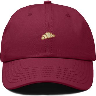 Dalix Croissant Dad Cap in Maroon at Nordstrom