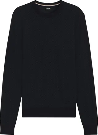 HUGO BOSS Truien & Vesten, Heren, Blauw, M, Round-neck Truien