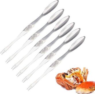 OEM Tenedores Para Mariscos - Dise&ntilde;o De Doble Cara - Juego De 6