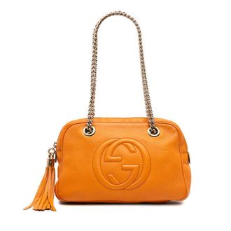 Gucci Pre-owned Gucci Leather Soho Chain Zip Shoulder Bag Ladies 308983 520981