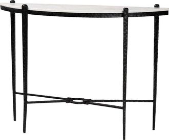Baxton Studio Caledon Marble Console Table