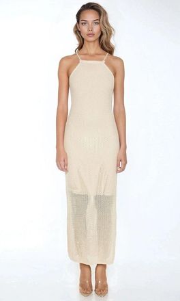 Forever 21 Crochet Halter Maxi Dress