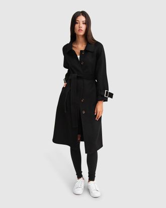Belle & Bloom Shore To Shore Belted Wool Coat