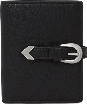 Karl Lagerfeld Portafoglio bi-fold con fibbia - Nero