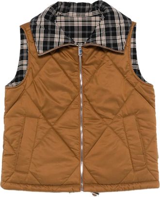 Varley quilted reversible gilet - women - Lyocell/Polyester - M - Brown