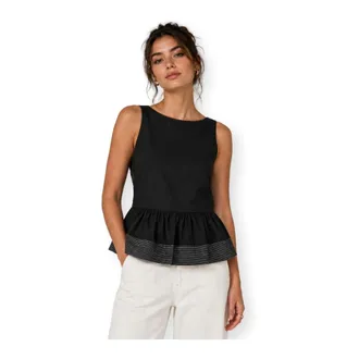 HUGO BOSS Dames, Tops, Zwart, Maat: XL Katoen