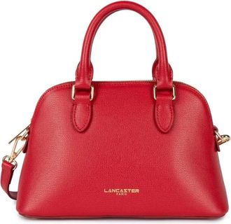 Lancaster Sac demi lune Zipp&eacute; M Sierra Jia - Dames - Handtassen - Rood - ONE Size - Leer - Tassen