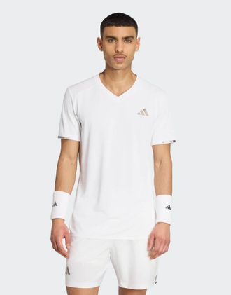 adidas adidas Performance - Tennis Climacool + Freelift Tee Pro - T-shirt bianca-Bianco