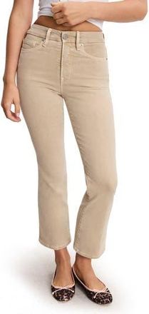 Good American Good Legs Crop Mini Bootcut Jeans in Almond001 at Nordstrom Rack, Size 15