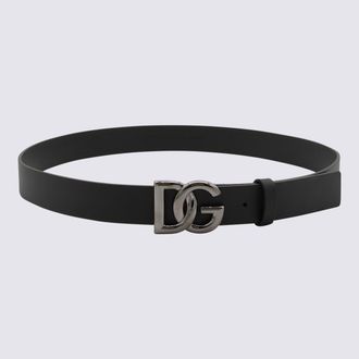 Dolce & Gabbana Black Leather Belt