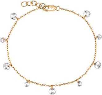 Made by Mary Dew Drop Floating Bracelet in Gold Vermeil at Nordstrom, Size 7