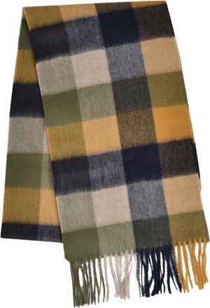 Barbour Geruit Wol Kasjmier Sjaal - Heren - Wintersjaals - Veelkleurig - ONE Size - Wol - Accessoires