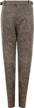 Bottega Veneta Gestrikt Wool Highwaisted Broek