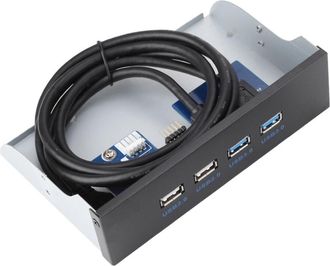 OEM Adaptador De Panel Frontal Para Concentrador Usb 3.0, Interfaz De Alta Velocidad, 2 Puertos Usb 3.0 Y 2 Puertos Usb 2.0, Triple Blindaje, Compatible C