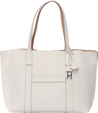 Hogan Script Shopping Calfskin Leather Tote Bag