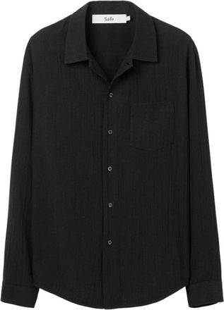 S&eacute;fr Casual Shirts - Heren - Casual Overhemden - Zwart - XL - Overhemden